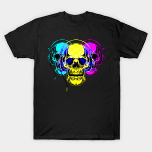 Tri-Portrait Skull - DS7 T-Shirt